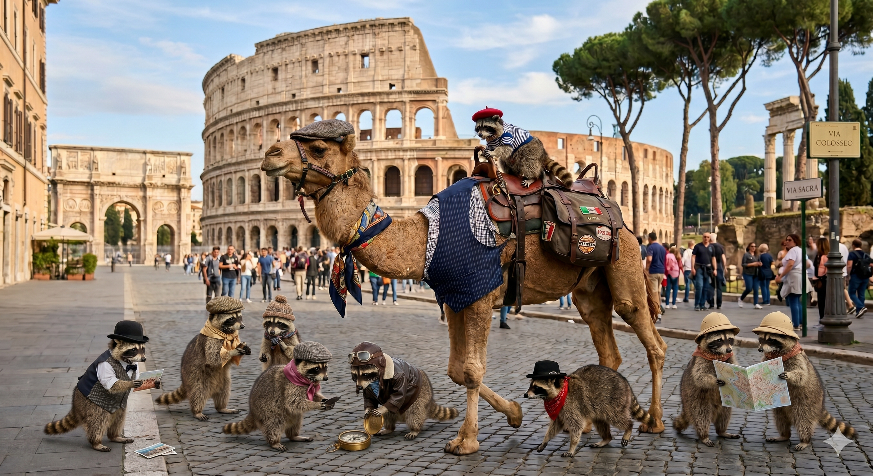 This week, Mr. Camel and his band of furry bandits head to the land of pasta and pecorino where all words end with a vowel, Happy Hump Day!