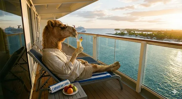 This week our intrepid Captain Camel is taking the week off to cruise the Caribbean in style. Happy Hump Day mon!