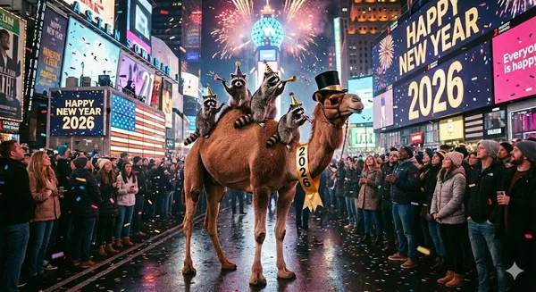 Mr. Camel and his friends are celebrating in the Big Apple tonight. Happy Hump Day!