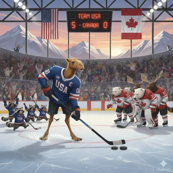 Today we’re cheering on Team Camel and Raccoon USA as they face Team Moose and Bear Canada in the finals. Happy hump day!
